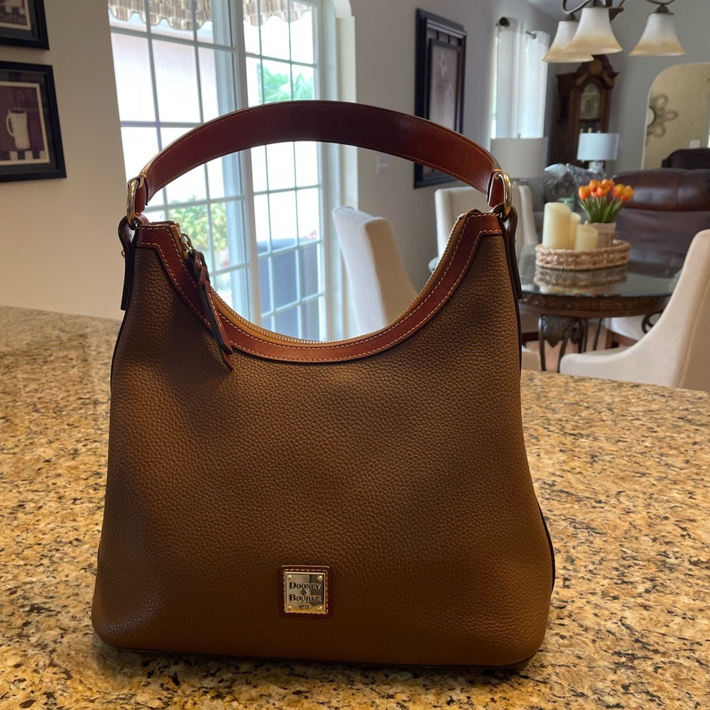 Dooney & Bourke Brown and Tan Shoulder Bag